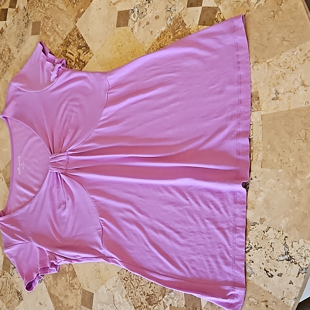 Willi Smith Purple Top Shirt Blouse Size M Medium - Picture 5 of 16